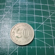 Syiling Lama Malaysia 50 sen 50 cent Coin 1986.