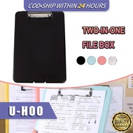 Multi Function 2 in 1 Clipboards Case Box A4 Clipboard Folder with Storage Long Size