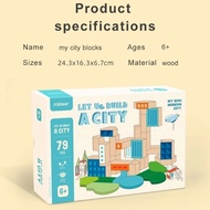 Mideer city blocks let us build a city 79pc