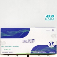 CELLOTRON HYPODERMIC NEEDLE 21G X 1/2" 100 pieces Sterile EXP: 01/2028
