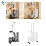 Dovewill Garage Ball Storage Cart Sports Rackets Yoga Ball Storage Bins Multifunction