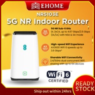 5G HOME broadband MODEM 5G CPE UK 5GEE Zyxel nr5103e ROUTER 4.6Gbps AX3600 WiFi 6 4K/8K streaming
