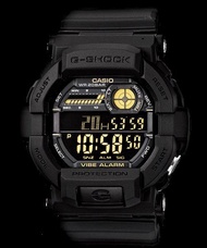 佐敦門市 現貨 100% 全新 Casio G-Shock GD-350-1B 全黑 all black 黑色 超輕 熱賣 人氣 XL Extra Large GD-350 Vibration Ale