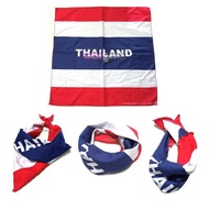 ผ้าลายธงชาติไทย (Bandana Thailand Flag Scarf Thai Headband)