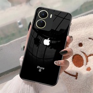 Softcase Kaca for tipe handphone Vivo Y16 Terbaru Motif logo iPhone | PV331 | Softcase Vivo Y16 Terbaru - Case Hp Vivo Y16 New - Casing Vivo Y16 2022 - Kesing Vivo Y16 - Silikon Hp Vivo Y16 - Kondom Hp Vivo Y16 - Hardcase Vivo Y16 - Case Vivo Y16