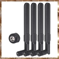 (Y O Q N)4PCS Folding Router Glue Stick Antenna High Gain Omni-Directional Antenna 2.4GHz 5GHz 5.8GH