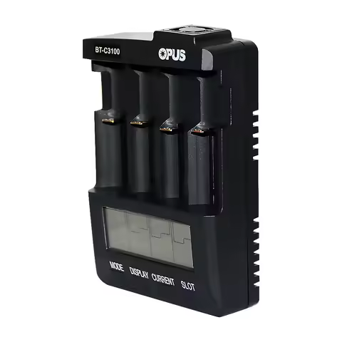 OPUS BT-C3100 V2.2 Portable 4 Slots Lithium Battery Intelligent Charging Charger