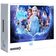 Ready Stock Frozen Elsa Disney Movie Jigsaw Puzzles 300/500/1000 Pcs Jigsaw Puzzle Adult Puzzle Creative Gift Super Difficult Small Puzzle Educational Puzzle