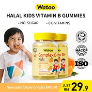 Halal Kids 8 B Vitamins Gummies,Sugar Free, Enhance Energy,Folic Acid,Enhance Immunity,Vitamin B6 B9