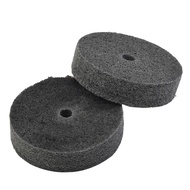 [AU]❀2pcs 3-Inch Nylon Fiber Polishing Wheel Buffer Pad Metal Wood Grinding Disc Tool