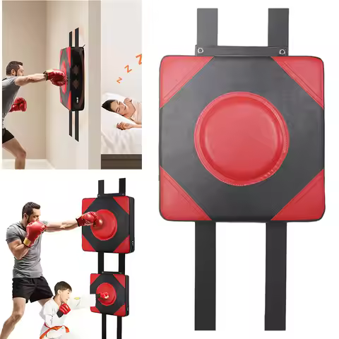 Boxing Punch Target PU Leather Boxing Mats Adjustable Height Square Wall Target Boxing Training Sand