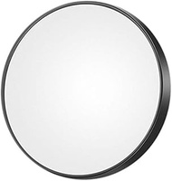 FRCOLOR 3.5 Inch 5X Magnified Suction Cup Makeup Mirror Compact Round Cosmetic Mirror for Bathroom B