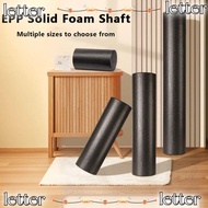 LETTER EPP Yoga Foam Roller, High-Density Foam Solid Foam Shaft Yoga Column, Simple Black Portable S