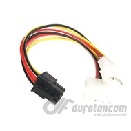 "; Kabel Power VGA 6Pin - 2 Molex to 6Pin VGA