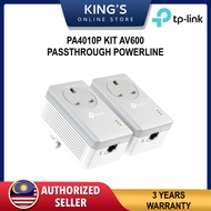 TP-LINK PA4010P AV600 Passthrough Powerline Starter Kit