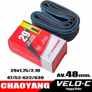 Bicycle Inner Tube Chaoyang Brand Size 29x1.75/2.10 45/52-622/630 Large Valve AV.48mm.inner 29 Inche