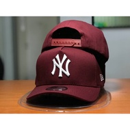 [DISCOUNT] Topi Unisex Hat NY NEW ERA CAP (Maroon)