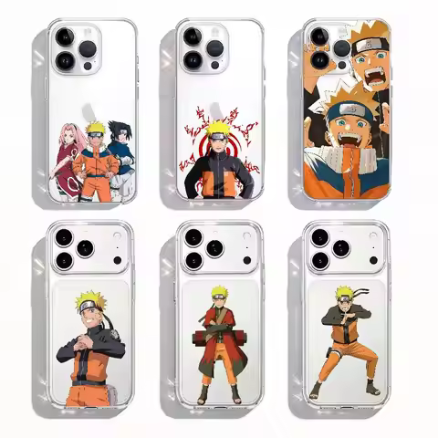 Uzumaki Naruto Phone Case Luxury Soft Transparent Case For IPhone 17 16 15 14 13 12 11 Pro Max Mini 
