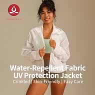 MOVING PEACH Women UV Protection Jacket Lightweight Windbreaker Jacket Waterproof Jacket Outdoors Sp