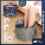 Travel Foot Spa 100℃ Portable Foot Soaking Bag Foot Bath Bucket Bag Foldable Water Basin Basket Bath