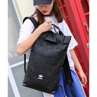 Adidas Backpack 3D Three-Dimensional Diamond Check Backpack ADIDAS Backpack Mountaineering Bag Bag