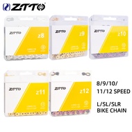 ZTTO MTB Road Bike Chain 8/9/10/11/12S Chain Rainbow Gold Silver For Bicycle
