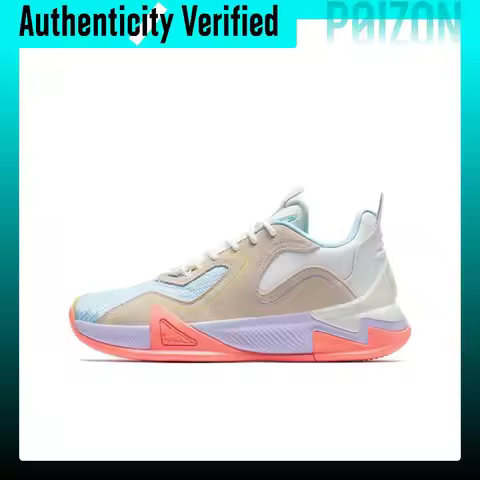 XTEP Flying Shark V3 Basketball Shoes Men's Low-top Blue/Pink/Purple/Gray/White 877119120008//