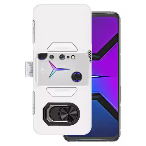 Luxury Shockproof Ring Holder For Lenovo Legion 2 Pro Legion Phone Duel 2 L70081 Case Soft Silicone