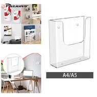 [Phenovo] Acrylic Brochure Holder Flyer Display Stand for Magazines Booklets Menu
