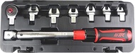 JTC JTC6832K Spanner & Torque Wrench Set, Replacement Head Type, 0.4 inches (9.5 mm), 3/8, 10-60 Nm