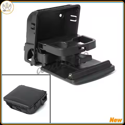 Rear Center Armrest Cup Holder 1K0862532F9B9 for VW Jetta MK5 Golf MK5 MK6 GTI EOS Black Aftermarket