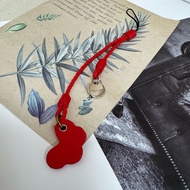 Bottega Veneta 紅色造型 編織 掛繩 vintage 中古