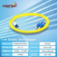 INDOFIBER patchcord fiber optic SC-LC 15 meters singlemode 9/125um