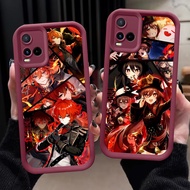 A-43 Genshin Impact Case for VIVO Y02t Y21 Y02a Y33s Y02 Y21a Y21e Y21s Y33t Wine Red