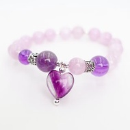 寶麗金珠寶-天然紫鋰輝石銀飾手鍊
