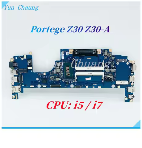 FAUXSY3 A3667A MAIN BOARD For Toshiba Portege Z30 Z30-A Laptop Motherboard With i5 i7 CPU DDR3 100% 