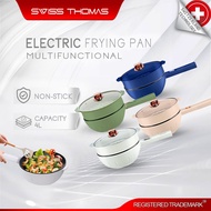 SWISS THOMAS Electric Frying Pan Non-Stick Wok Electric Cooker Cooking Pot (4L)
