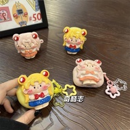 動漫美少女適用于迪士尼F9彩色款無線耳機套p10五角星掛飾p1防摔硅膠軟殼Q33立體月亮貼片602藍牙保護套879V