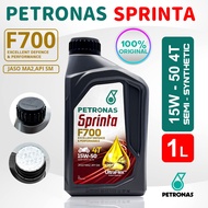 PETRONAS SPRINTA ENGINE OIL MINYAK ENGINE F500 4T 10W40 F700 4T 15W50 1.0 LITRE 100% ORIGINAL