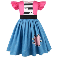 【Kids clothes】 Girl Dress Gabby Dollhouse Cosplay Costume Birthday Party Princess Dress Performance 