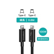 1件折$50、2件折$120｜Choetech Thunderbolt 4 Cable 0.8M 影音傳輸線 (A3010)