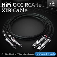 ATAUDIO RCA to XLR audio cable high purity OCC RCA to balanced signal cable rca to xlr audio cable