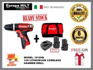 EUROPA HILT E12HD 12V CORDLESS HAMMER DRILL / DRIVER