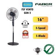 Faber 16 Inch Stand Fan 5 Blades Kipas Angin Berdiri Murah Berkualiti 16" Standing Fan 电风扇 FSF VENTO