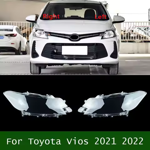 For Toyota Vios 2021 2022 Lampu Depan Lensa Pengganti Mobil Penutup Lampu Depan Lensa Shell Plexigla