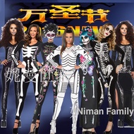 Black Skeleton Zombie Costume Ghost Bride halloween Party Costume halloween halloween Costume