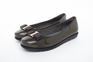 8841-199 Barani Grey Patent Leather Pumps/Ballet Flats / Fast Delivery / Designer Shoes / Premium Quality / Comfort / Padded Insoles