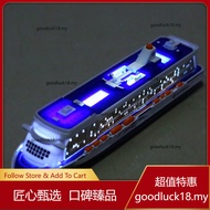 Alloy Luxury Cruise Ship Model Warrior Acoustic and Lighting Toys Ship Ferry Ship Yacht Aircraft Car