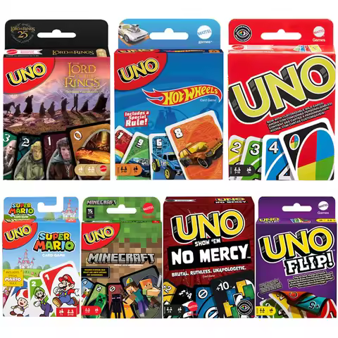 UNO Filp Playing Cards games,Super Mario,Minecraft,Lord of The Ring,Hot Wheels,No Mercy,Social Board