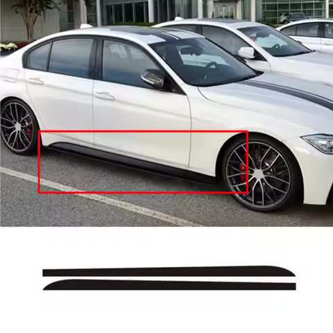 Car Body Stripes Side Skirt Vinyl Sticker For BMW 1 2 Series E81 E82 E87 E88 F20 F21 F52 F40 F22 F23
